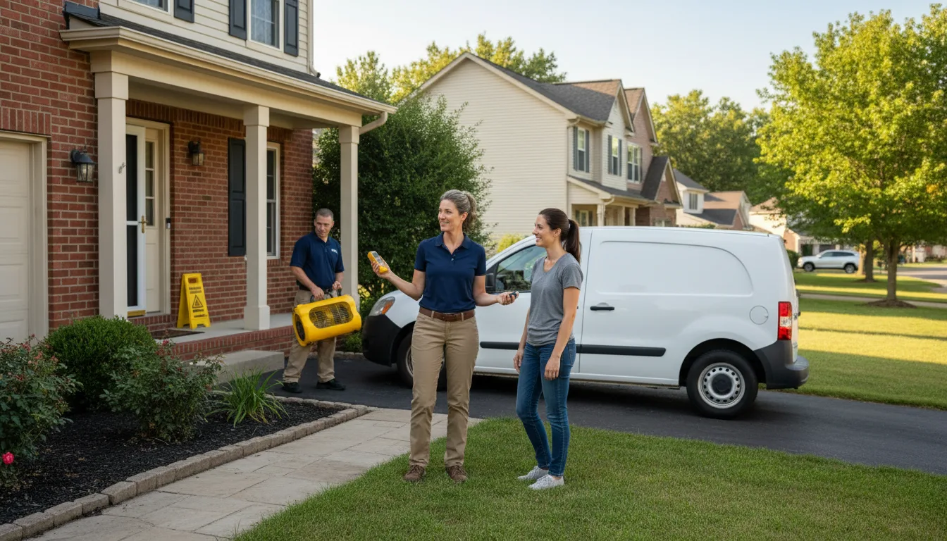 Residential water damage restoration in Pendleton, NC